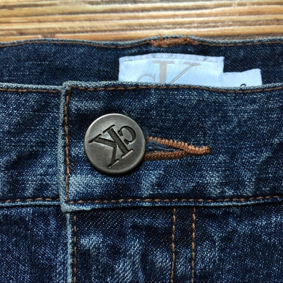 Calvin Klein Jeans Denim Stretch Skirt Juniors 3 - Picture 6 of 10